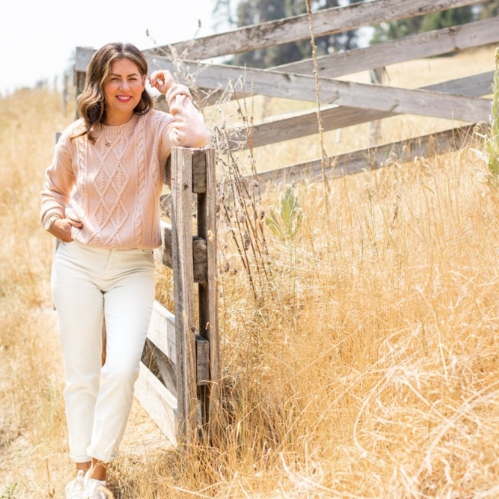 Joe fresh x Jillian Harris Hi-Rise Straight Leg denim pant